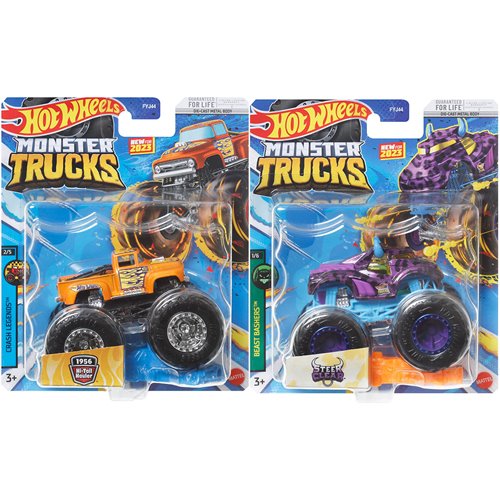 Hot Wheels Monster Trucks Demolition Doubles 1:64 Scale Vehicle 2-Pack 2024  Mix 1 Case of 8