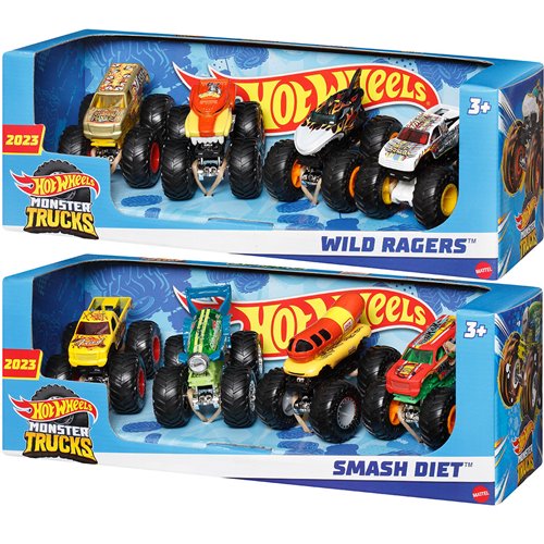 Hot Wheels Monster Trucks Demolition Doubles 1:64 Scale 2023 Mix 2 2-Pack  Case of 8